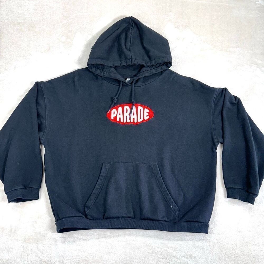 Parade Sweatshirt Womens XL Black Oversized Skater Pullover Hoodie‎